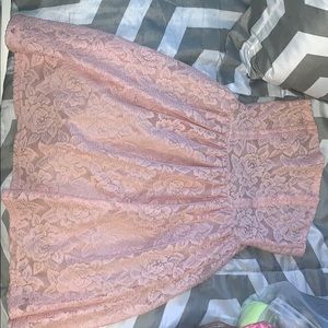 Light pink mini dress